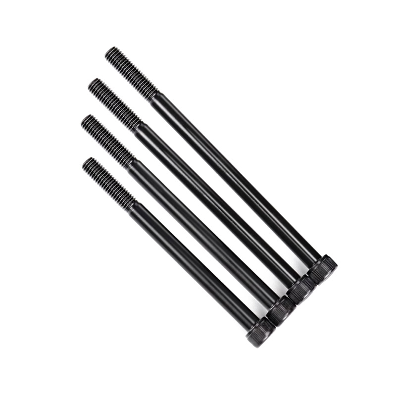 Schwarze Halb-Thread-Hexagon-Sockelschraube