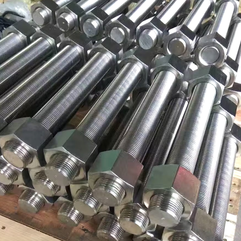 M27*300 PTFE Blau / Dacromet-beschichtete ASTM A320 L7 Vollgewindestangen