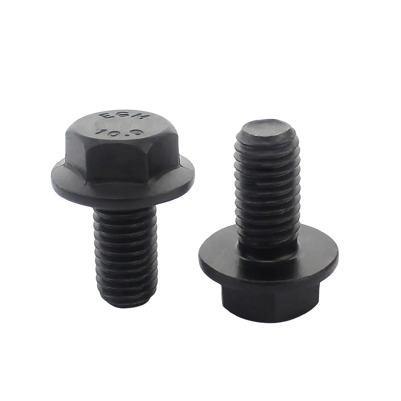 M5*10 Kohlenstoffstahl-Flanschschrauben mit Sechskantkopf, Güteklasse 8.8