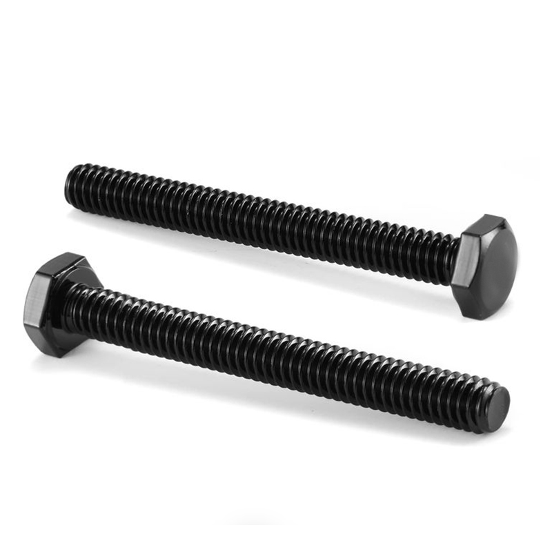 SS304 A2-70 Schwarzoxid-Vollgewinde-Sechskantschraube DIN 933